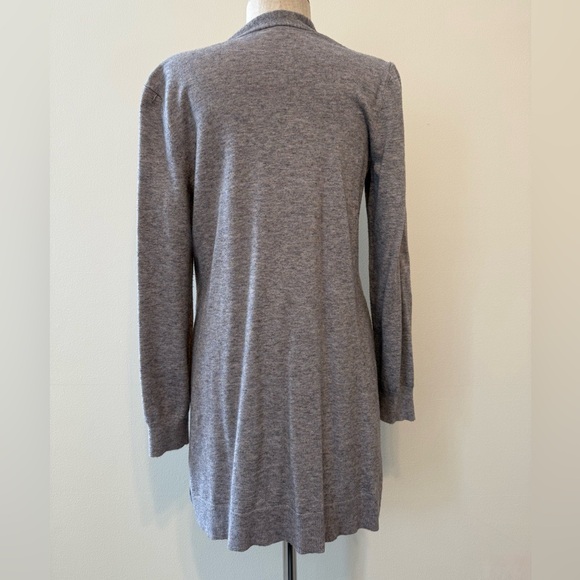 Love Ellie Open-front Gray Cardigan Sweater with Pockets - Picture 4 of 6